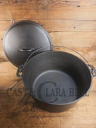 Phenomenal! Very rare 1910’s Griswold Size #11 (2634) Dutch Oven with Slant Logo and (2636) Lid. One you don’t see