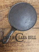 Piece of American history. Late 1800’s antique #7 Round Cast Iron Stove Eye Griddle. Elegant and hard working. SC24