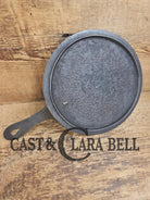 Piece of American history. Late 1800’s antique #7 Round Cast Iron Stove Eye Griddle. Elegant and hard working. SC24