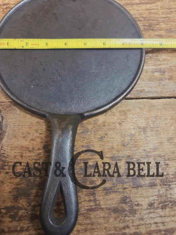 Piece of American history. Late 1800’s antique #7 Round Cast Iron Stove Eye Griddle. Elegant and hard working. SC24