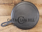 Piece of American history. Late 1800’s antique Gate marked Round Cast Iron Stove Eye Griddle. Elegant and hard working.
