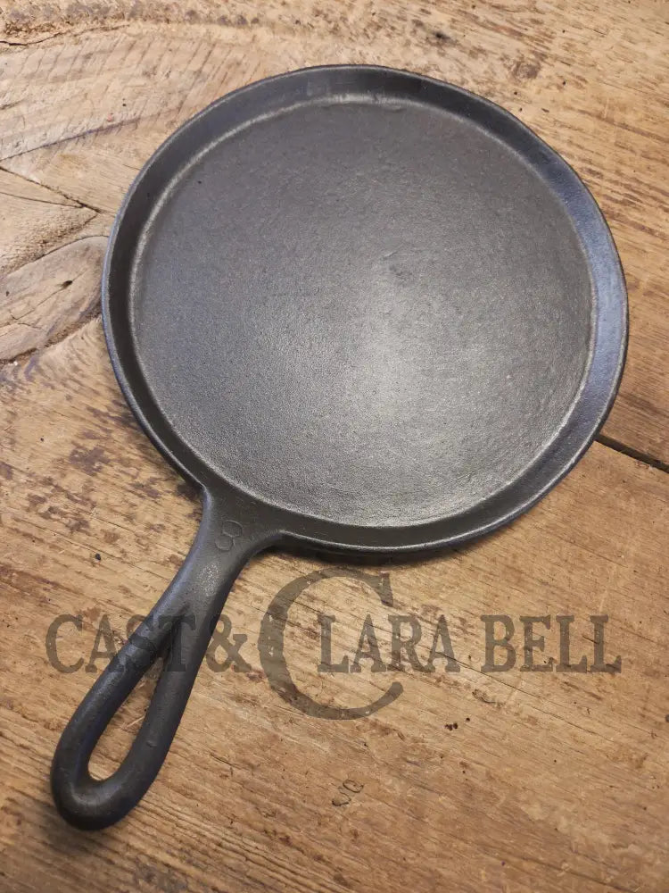 Piece of American history. Late 1800’s antique Gate marked Round Cast Iron Stove Eye Griddle. Elegant and hard working.