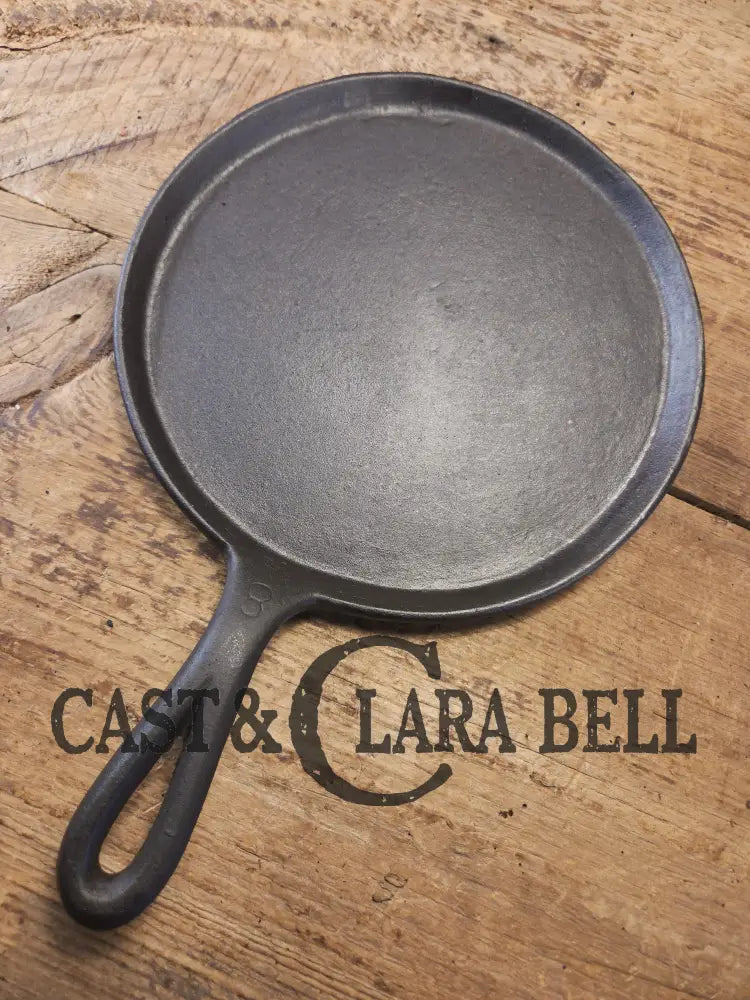 Piece of American history. Late 1800’s antique Gate marked Round Cast Iron Stove Eye Griddle. Elegant and hard working.