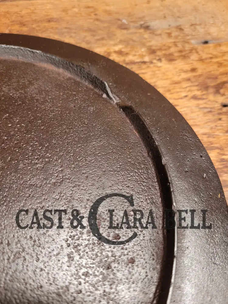 Piece Of American History. Late 1800S Antique Gate Marked Round Cast Iron Stove Eye Griddle. Elegant