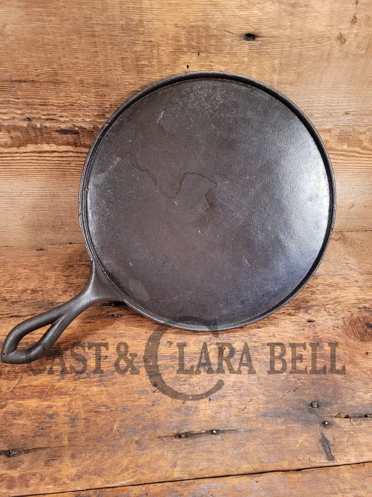 Piece Of American History. Late 1800S Antique Gate Marked Round Cast Iron Stove Eye Griddle. Elegant
