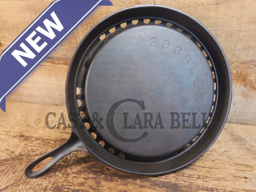 Pretty unique piece! Griswold Odorless skillet 869. Utility Skillet - Skillet