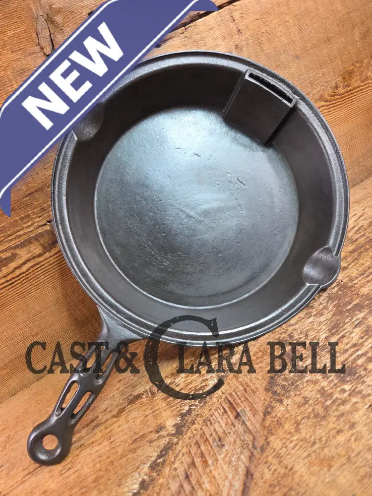 Pretty unique piece! Victor Stove Works brand #8 ’Odorless’ deep skillet. Beautiful Skillet