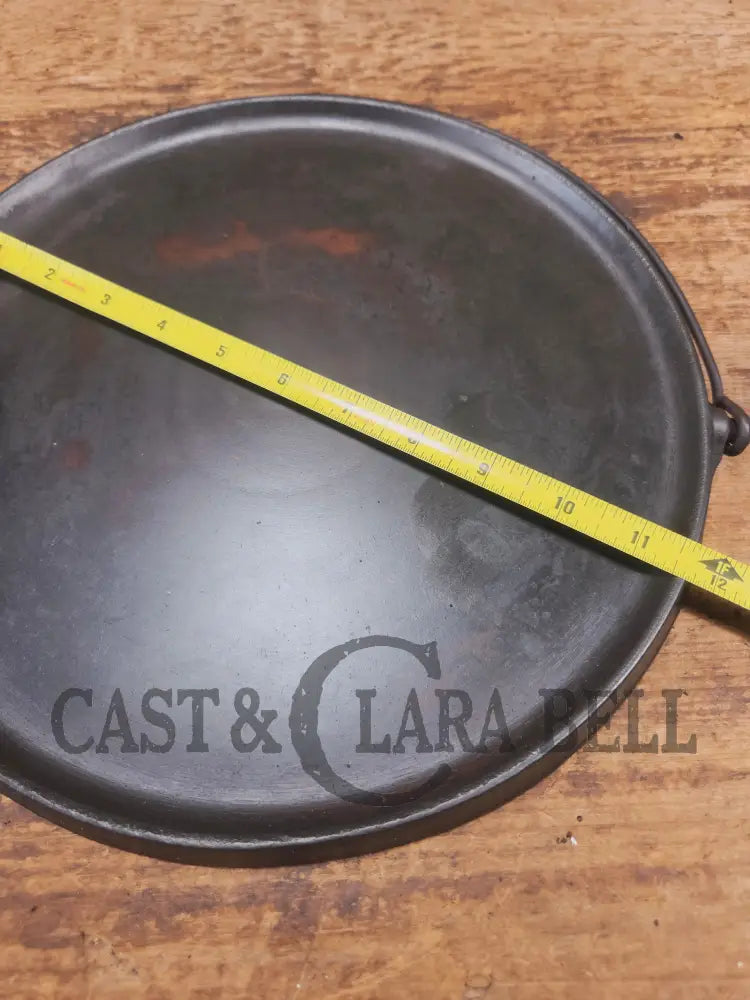 Priced To Sell: 1890’s Erie #12 Round Griddle Bailed Perfect Pizza Griddle - Griddle