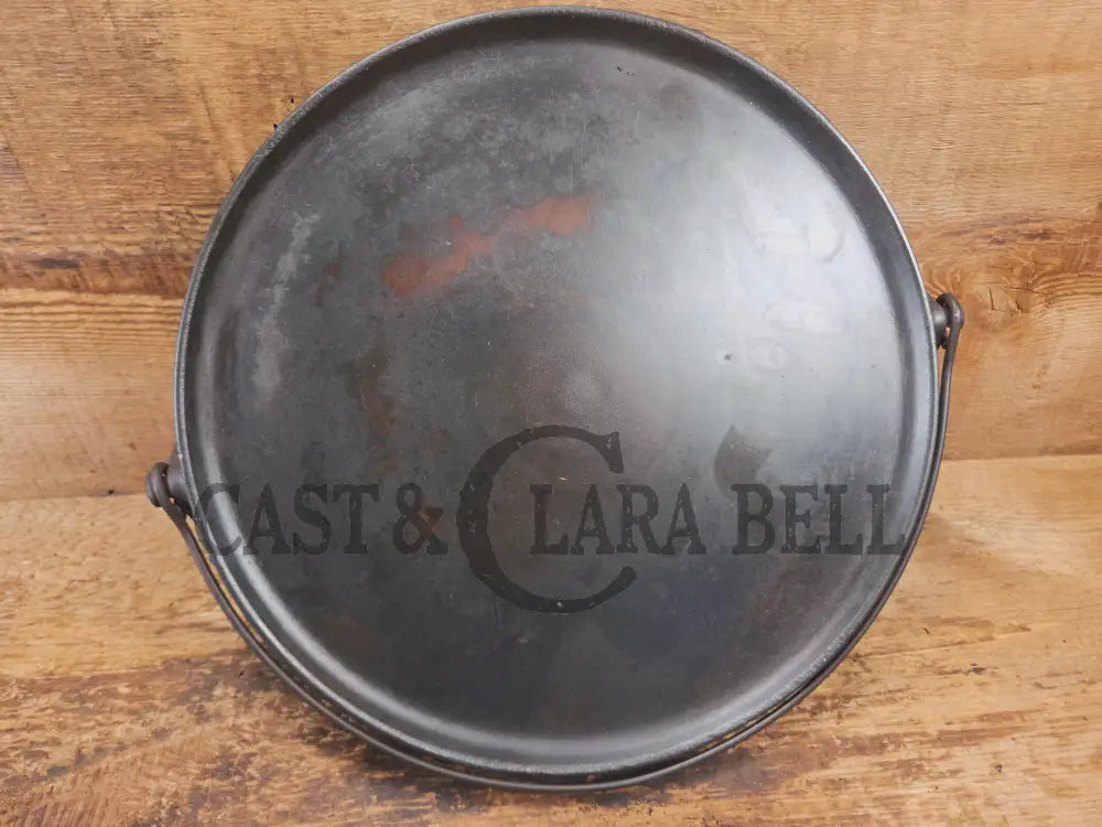 Priced To Sell: 1890’s Erie #12 Round Griddle Bailed Perfect Pizza Griddle - Griddle