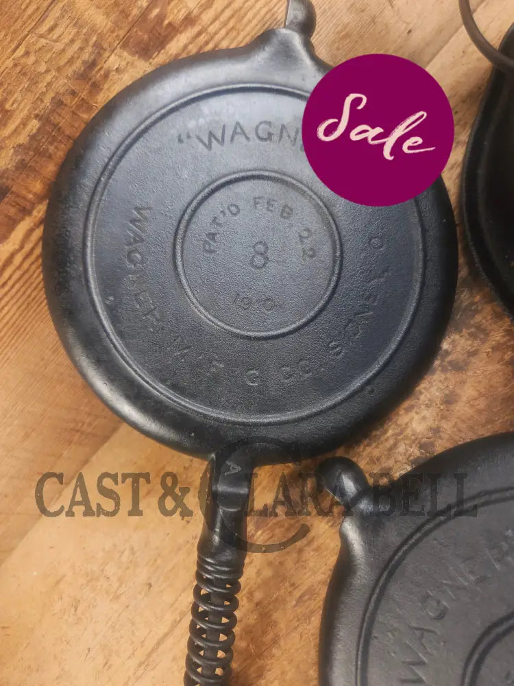 Priced to Sell 1910’s Early Wagner Mfg Co. Sidney O #8 Waffle Iron with Tall Base! - Waffle Iron