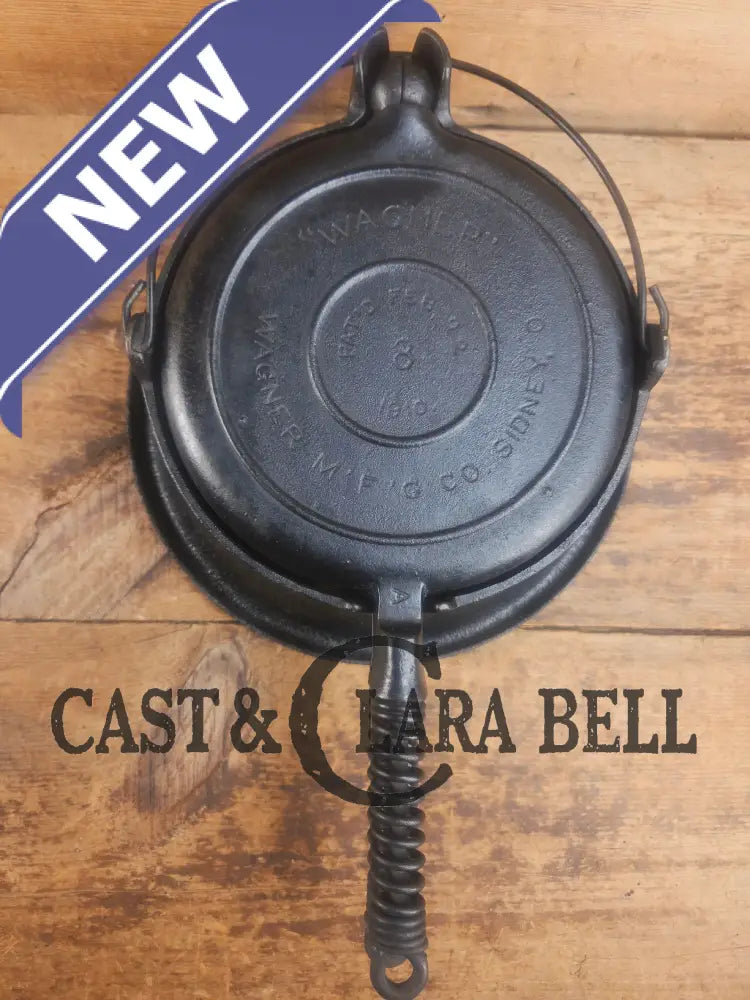 Priced to Sell 1910’s Early Wagner Mfg Co. Sidney O #8 Waffle Iron with Tall Base! - Waffle Iron