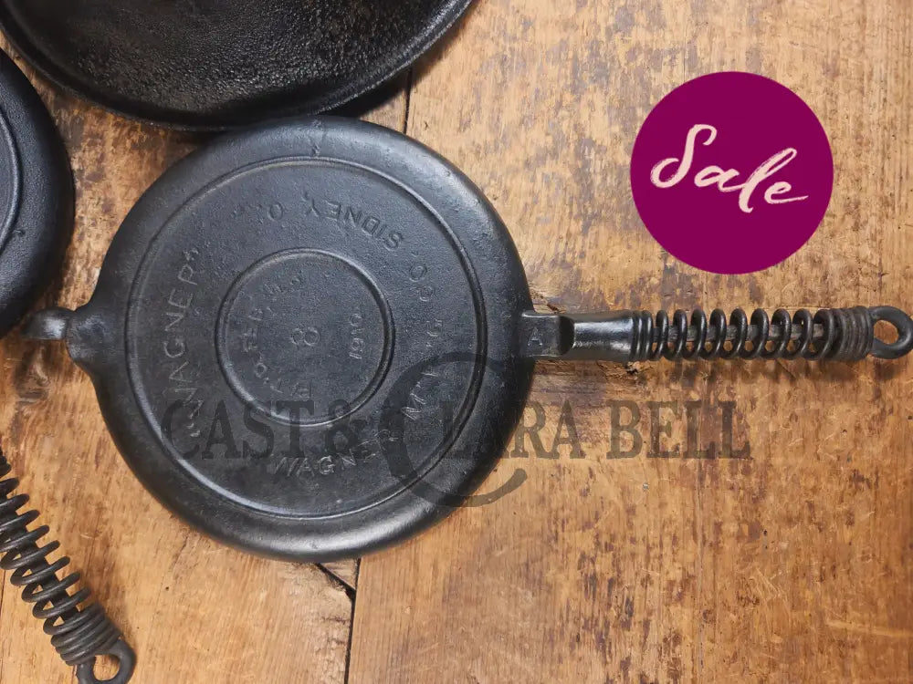 Priced to Sell 1910’s Early Wagner Mfg Co. Sidney O #8 Waffle Iron with Tall Base! - Waffle Iron
