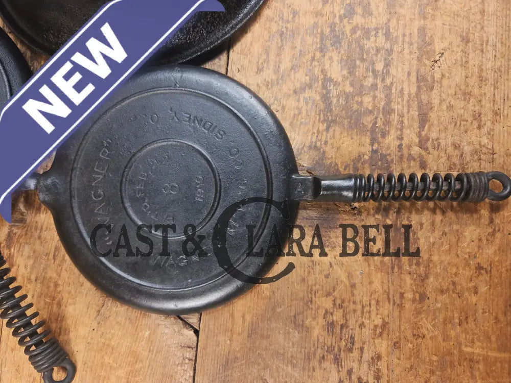 Priced to Sell 1910’s Early Wagner Mfg Co. Sidney O #8 Waffle Iron with Tall Base! - Waffle Iron