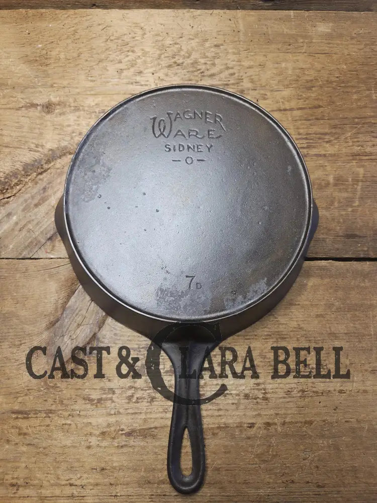 Priced to Sell! 1920’s Era Wagner Ware Sidney O. #7D Skillet with Heat Ring. Great value because of small pitted area