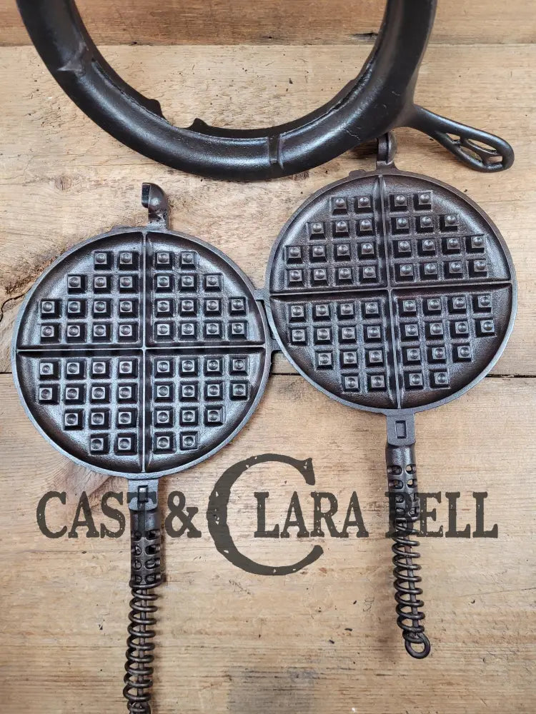 Priced To Sell! 1920’S Repaired (By Factory?) Griswold #8 Waffle Iron 885/886 With Low Base 975.