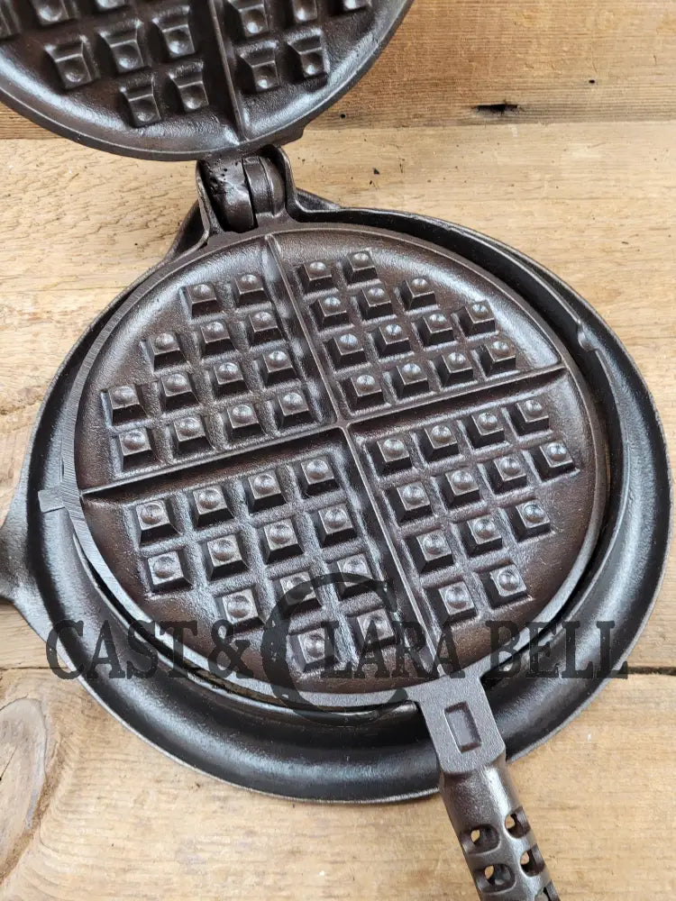 Priced To Sell! 1920’S Repaired (By Factory?) Griswold #8 Waffle Iron 885/886 With Low Base 975.