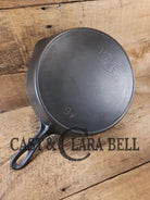 Priced to Sell! 1920’s Favorite Piqua Ware No. 9 B cast iron Skillet with Heat Ring and ’Smiley’ Logo. Gorgeous skillet