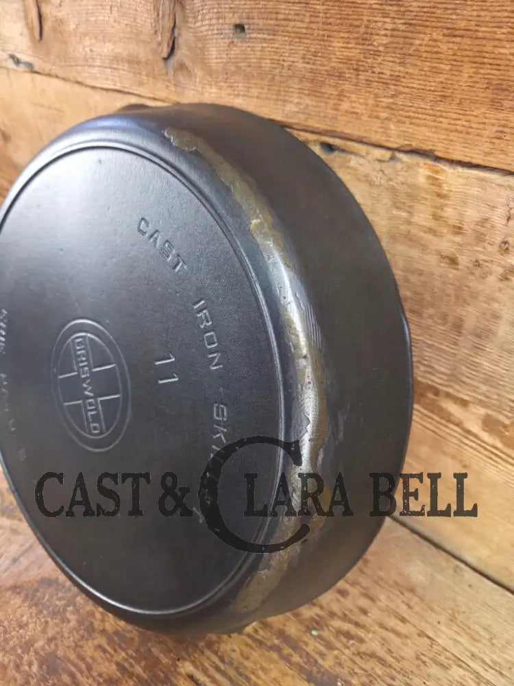 Priced to Sell 1920’s Griswold #11 Skillet with Large Block Logo and Heat Ring EPA USA p/n 717 A. Restored and Ready to