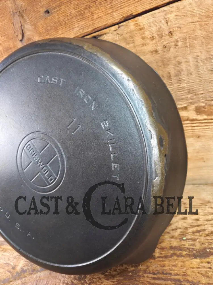 Priced to Sell 1920’s Griswold #11 Skillet with Large Block Logo and Heat Ring EPA USA p/n 717 A. Restored and Ready to