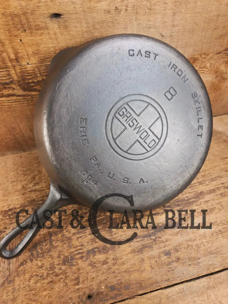 Priced To Sell! 1920’s Griswold #8 Skillet with Large Block Logo and Smooth Bottom 704 P Skillet