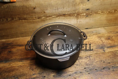 Priced To Sell! 1920S Griswold #9 Tite-Top Cast Iron Dutch Oven With Slant Logo And Lid. Great