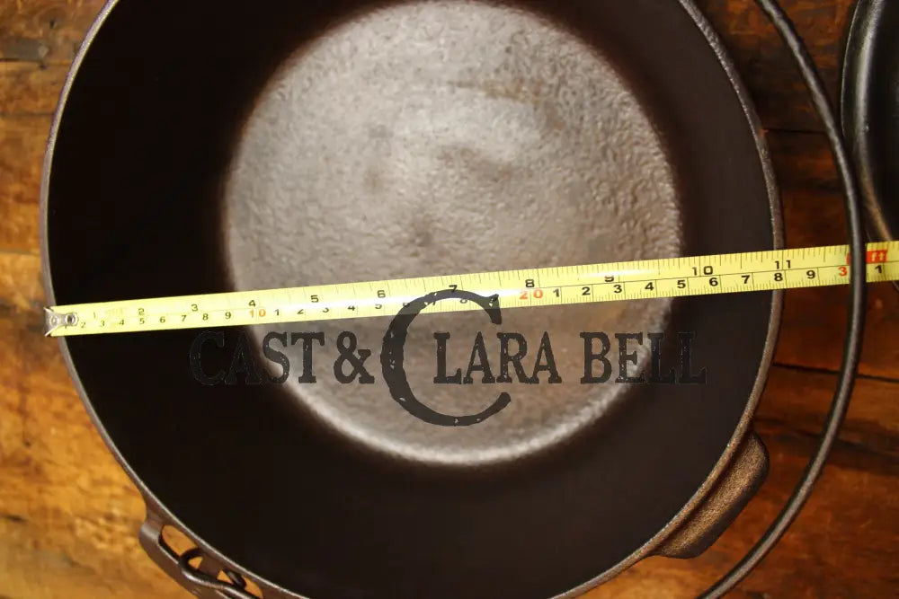 Priced To Sell! 1920S Griswold #9 Tite-Top Cast Iron Dutch Oven With Slant Logo And Lid. Great