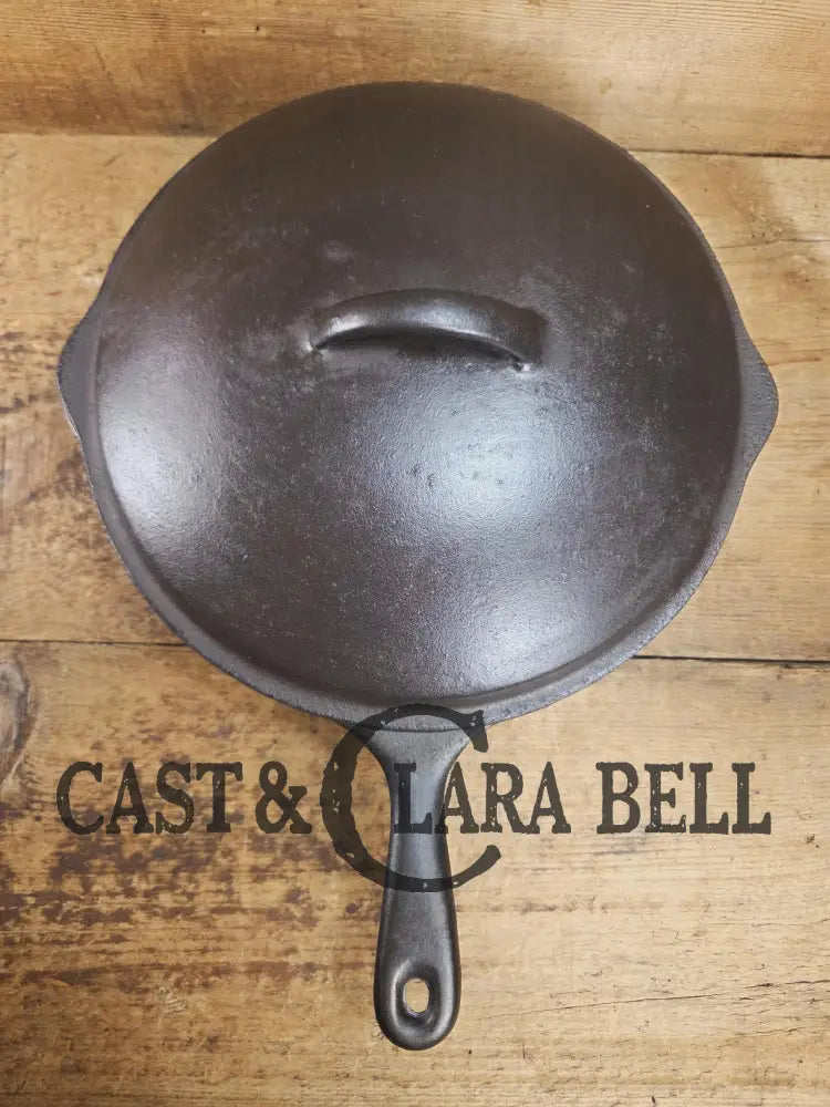 Priced to Sell! 1920’s Wagner Ware #8 Deep Skillet with Lid. Perfect chicken fryer! Restored and Ready to Use! SC24