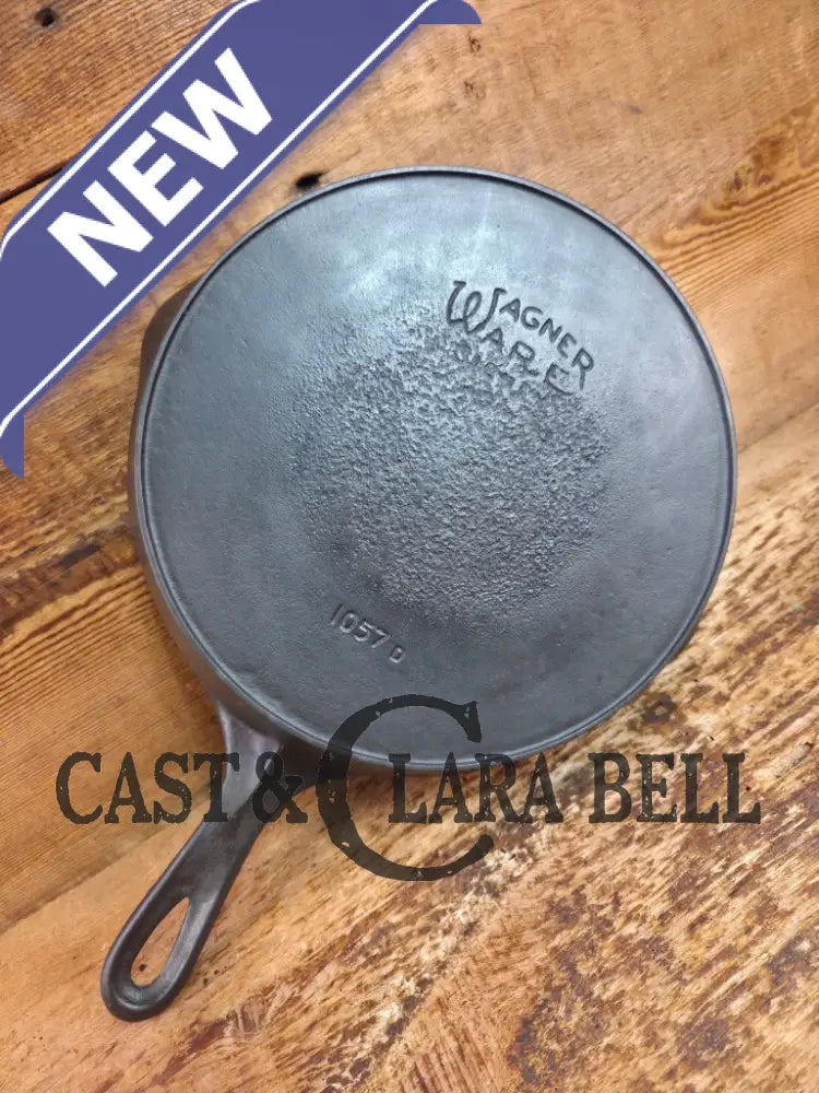 Priced to Sell! 1924 Wagner made National / WagnerWare dual logo #7 Center logo cast iron skillet with Heat Ring 1057 D