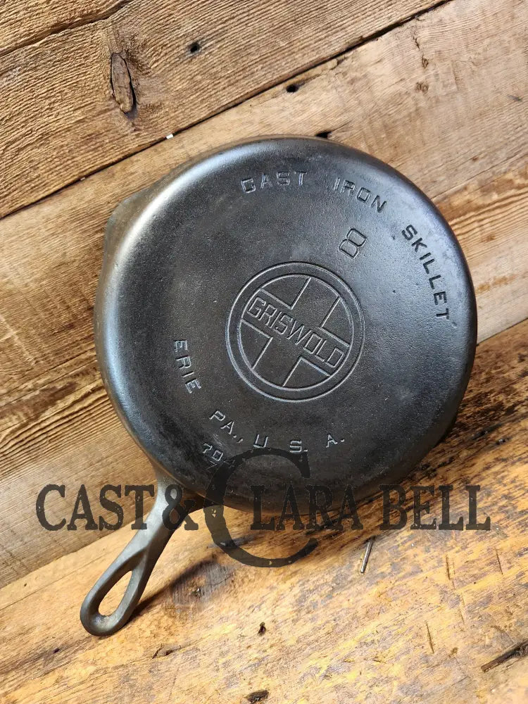 Priced To Sell! 1930’S Classic Griswold #8 Skillet With Large Block Logo And Smooth Bottom 704 Z.