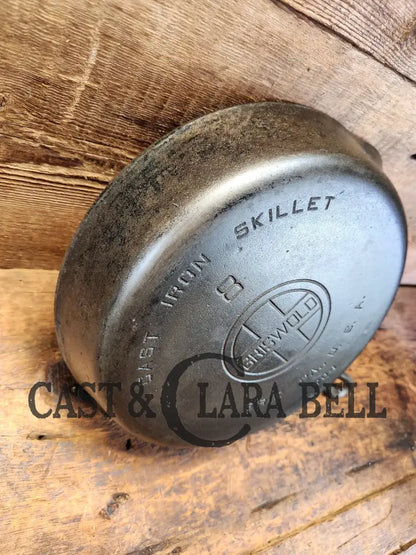 Priced To Sell! 1930’S Classic Griswold #8 Skillet With Large Block Logo And Smooth Bottom 704 Z.