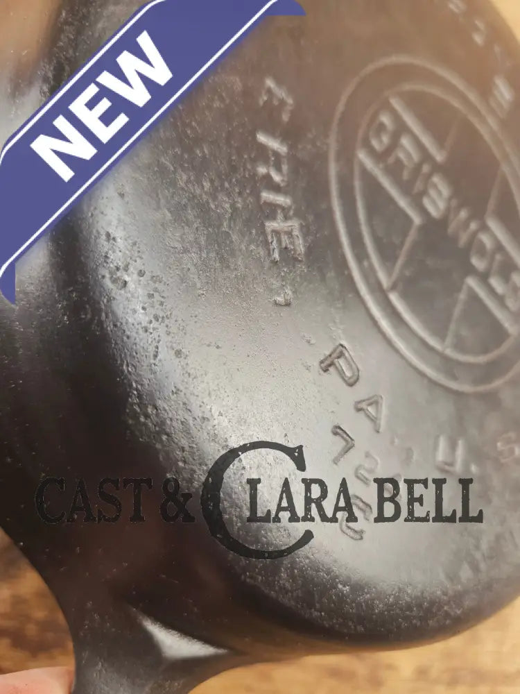Priced to Sell! 1930’s Griswold #5 Cast Iron Skillet with Large Block Logo 724 C Skillet