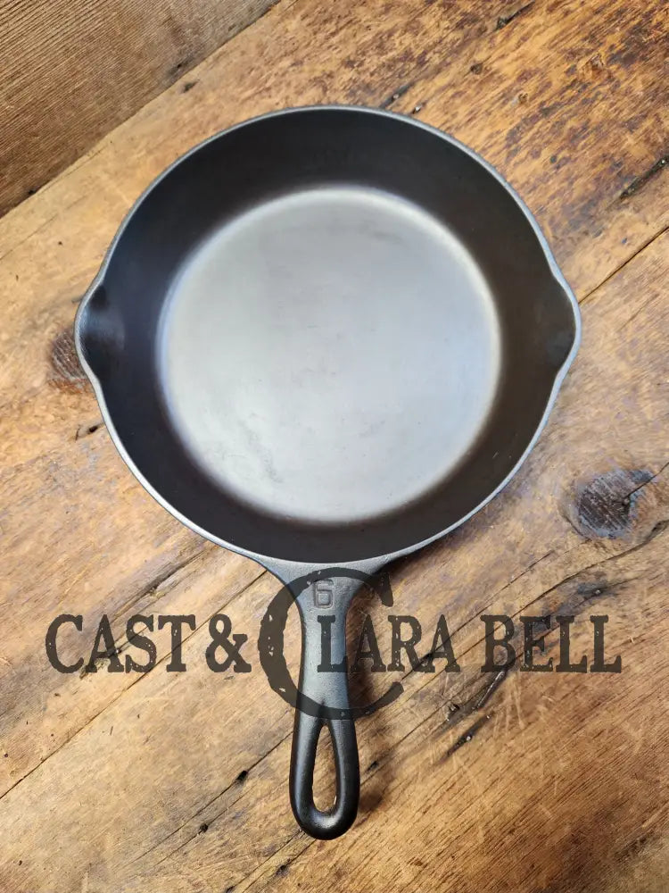 Priced To Sell! 1930’S Griswold #6 Cast Iron Skillet With Large Block Logo 699