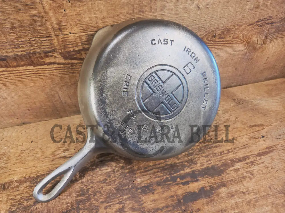 Priced to Sell! 1930’s Griswold #6 ’Duo Chrome’ Cast Iron Skillet with Large Block Logo 699 J - Skillet