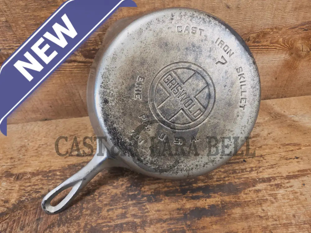 Priced to Sell! 1930’s Griswold #7 Chrome finish Cast Iron Skillet with Large Block Logo 701 - Skillet