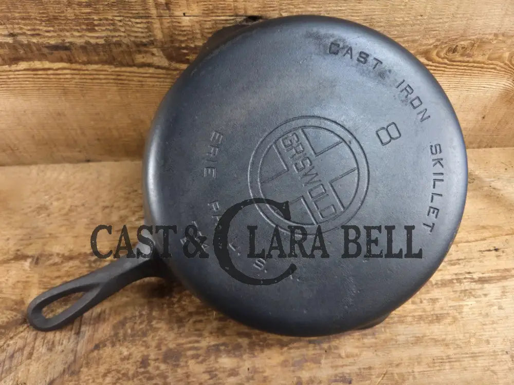 Priced to Sell! 1930’s Griswold #8 Cast Iron Skillet with Large Block Logo 704 B. Perfect for gas and electric
