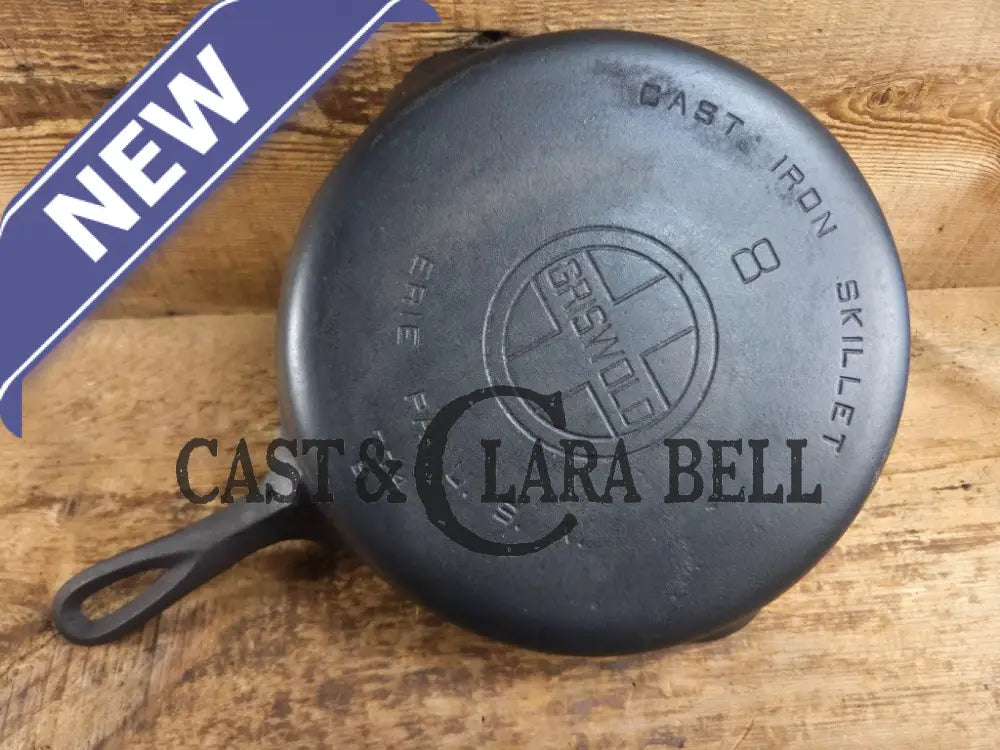 Priced to Sell! 1930’s Griswold #8 Cast Iron Skillet with Large Block Logo 704 B. Perfect for gas and electric