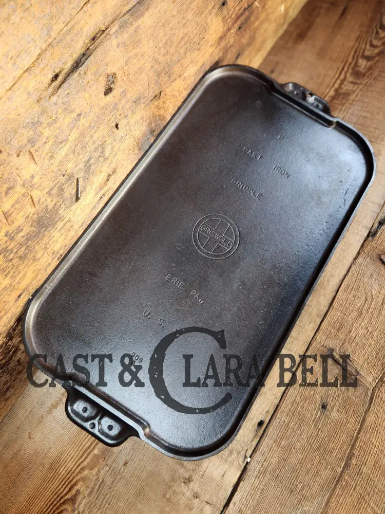 Priced To Sell! 1930’S Griswold #8 Long Cast Iron Griddle. 908 A. Great Pancake Griddle! Griddle
