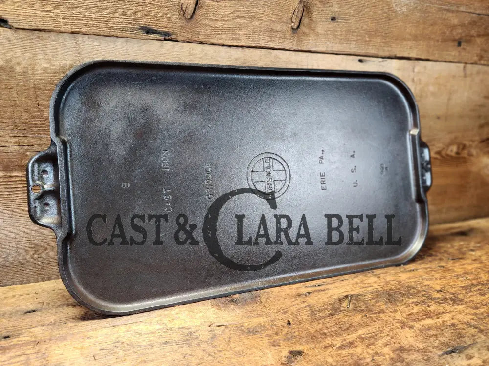Priced To Sell! 1930’S Griswold #8 Long Cast Iron Griddle. 908 A. Great Pancake Griddle! Griddle