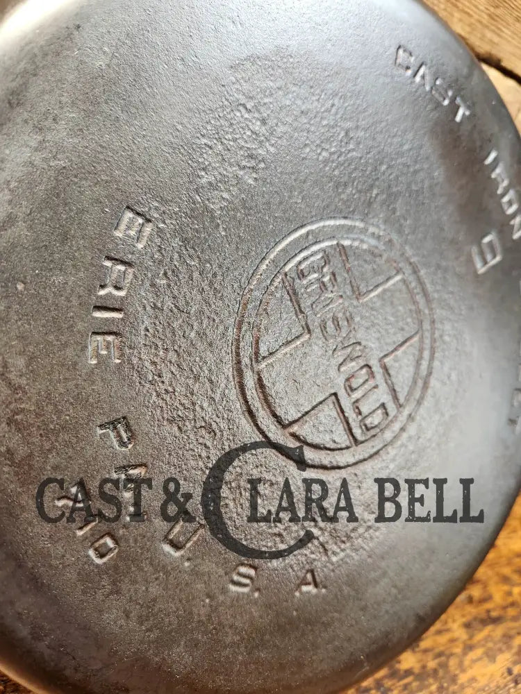 Priced To Sell! 1930’S Griswold #9 Skillet With Large Block Logo And Smooth Bottom 710