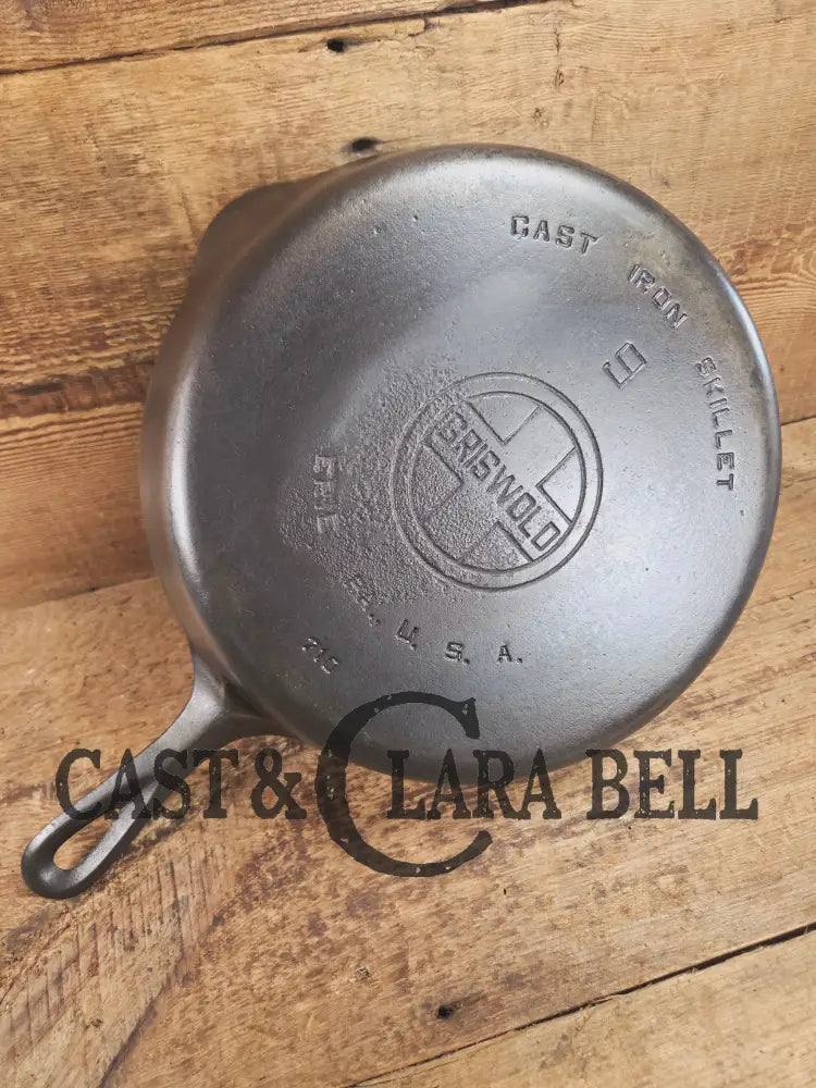 Priced to Sell! 1930’s Griswold #9 Skillet with Large Block Logo and Smooth Bottom 710 Skillet
