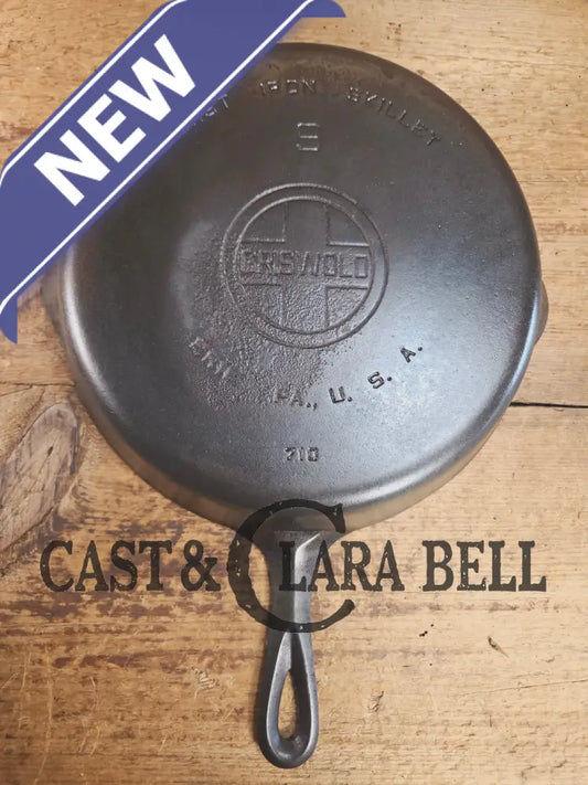 Priced to Sell! 1930’s Griswold #9 Skillet with Large Block Logo and Smooth Bottom 710 Skillet