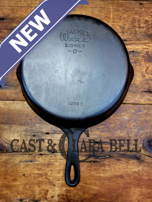 Priced To Sell! 1930’S Wagner Ware #8 Cast Iron Skillet With Stylized Logo 1058 E