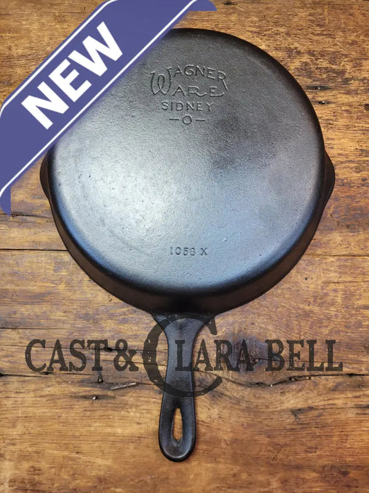 Priced To Sell! 1930’S Wagner Ware #8 Cast Iron Skillet With Stylized Logo 1058 X