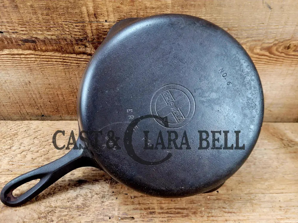 PRICED TO SELL! 1940’s Griswold #6 Cast Iron Skillet with Small Block Logo and Smooth Bottom 699 K Skillet