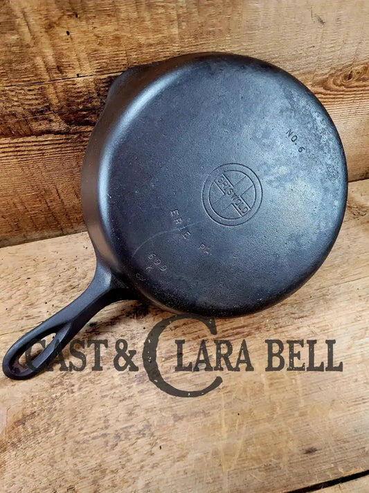PRICED TO SELL! 1940’s Griswold #6 Cast Iron Skillet with Small Block Logo and Smooth Bottom 699 K Skillet