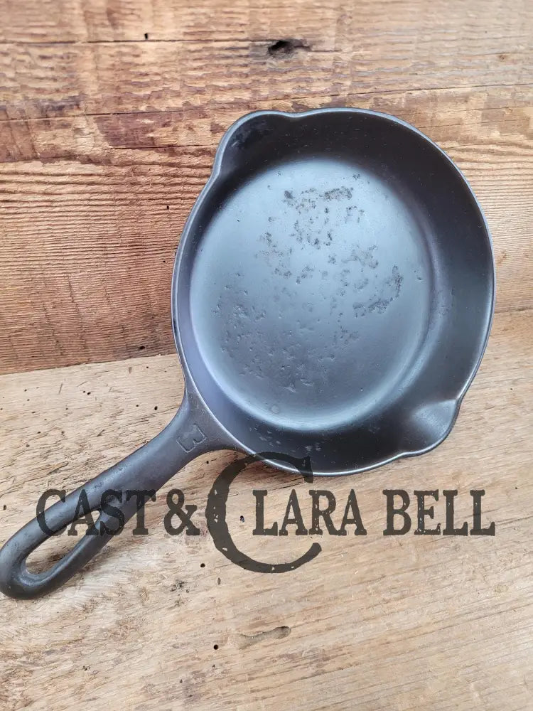 Priced To Sell! 1940’S Griswold No. 3 Cast Iron Egg Skillet With Small Block Logo 709 E