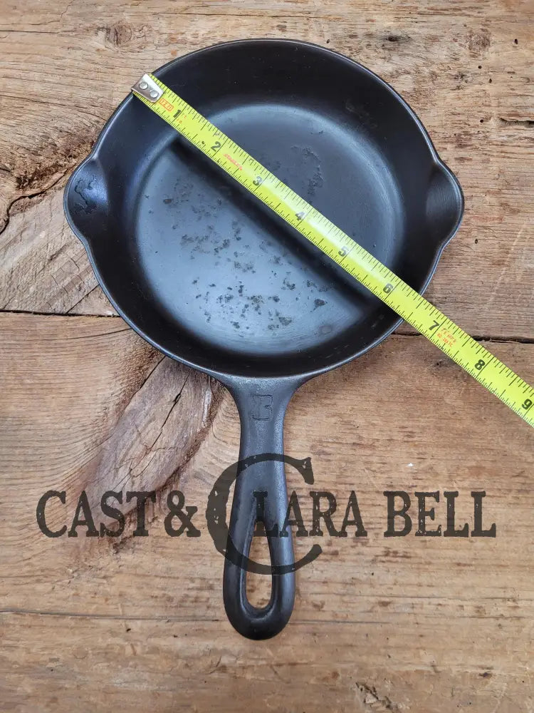 Priced To Sell! 1940’S Griswold No. 3 Cast Iron Egg Skillet With Small Block Logo 709 E