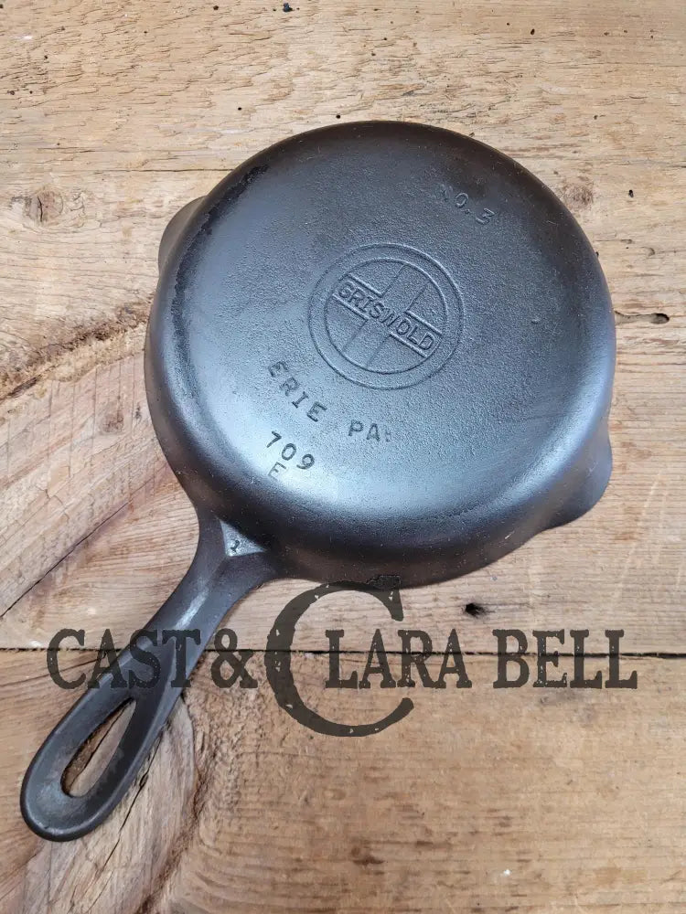 Priced To Sell! 1940’S Griswold No. 3 Cast Iron Egg Skillet With Small Block Logo 709 E