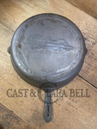 Priced to sell! A tale of two skillets...light and amazing! Late 1800’s Gate-marked unknown #11 DEEP cast iron skillet!