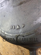 Priced to sell! A tale of two skillets...light and amazing! Late 1800’s Gate-marked unknown #11 DEEP cast iron skillet!